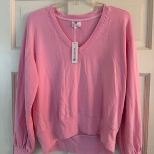 SUNDRY Peony Pink Sweatshirt, Size 1 (Small)